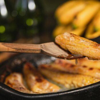 vyprazane banany s medom