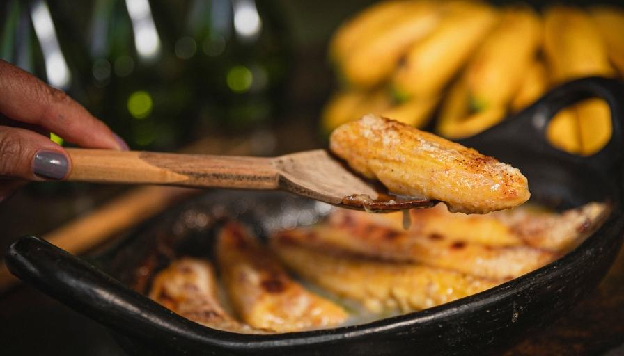 vyprazane banany s medom